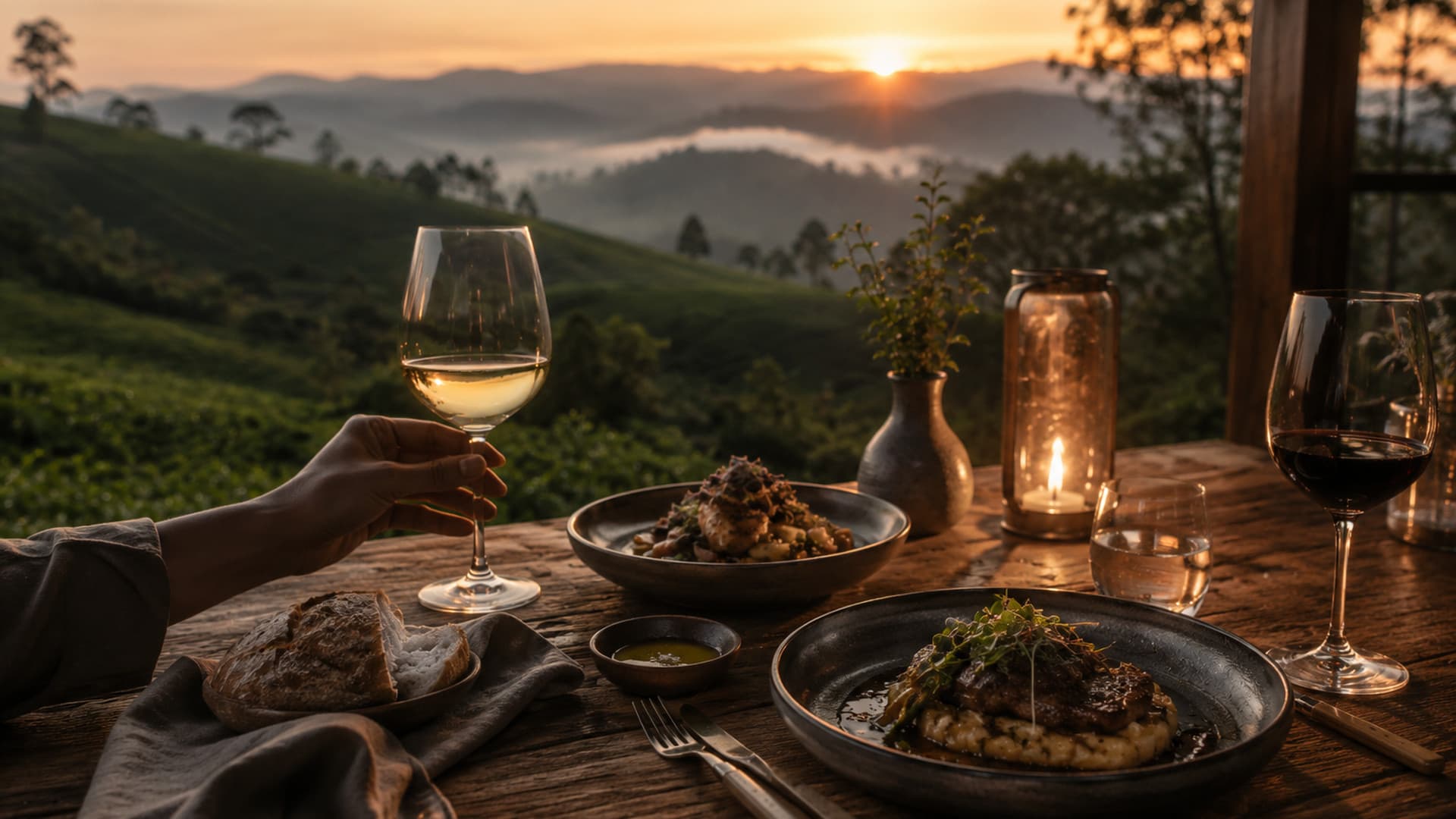A celebration table set at Aperio Tigoni