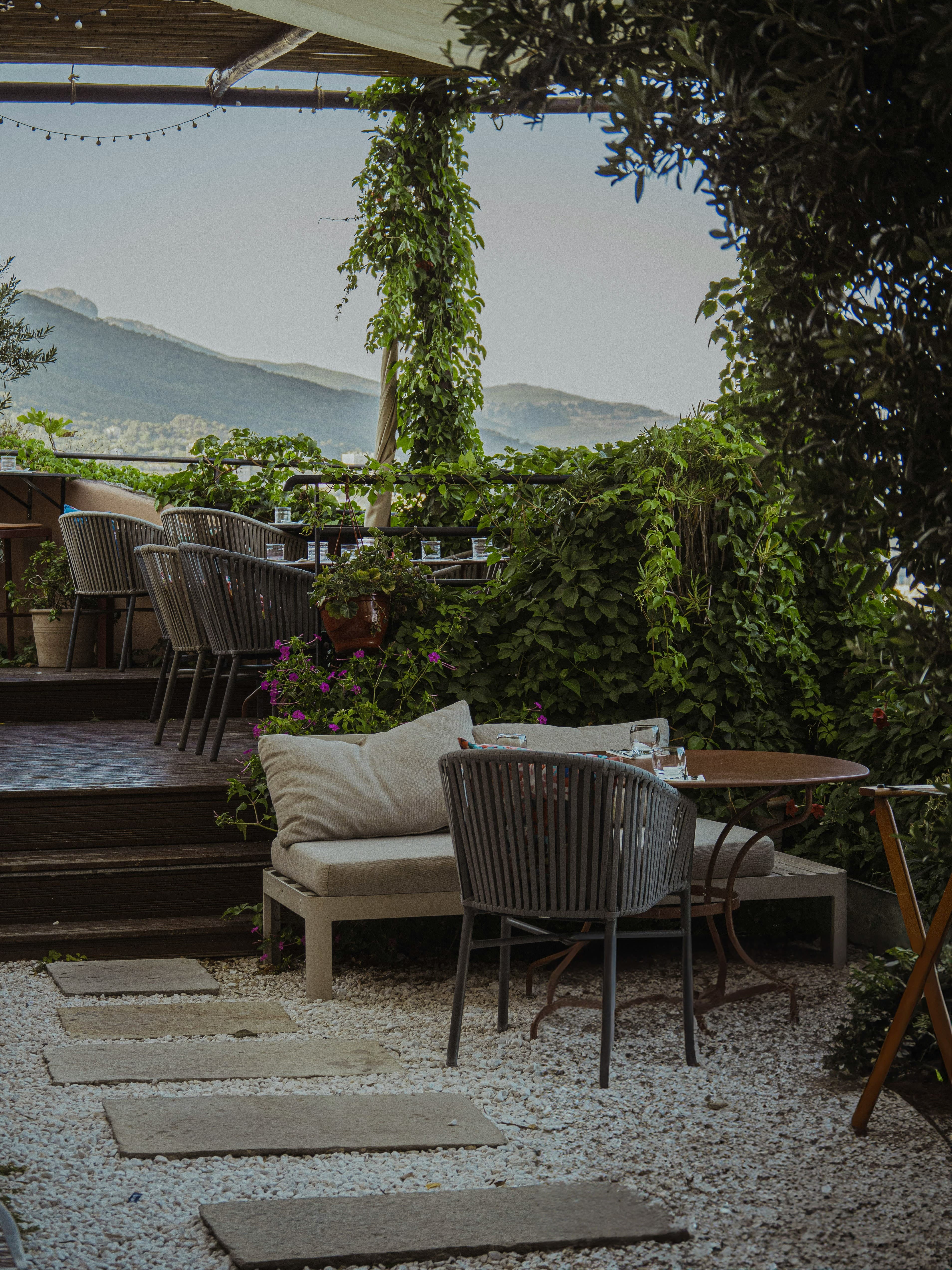 A private corner on the Small Deck at Aperio